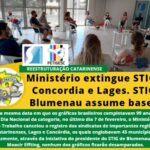Ministério extingue Stig Concordia e Lages. STIG Blumenau assume bases